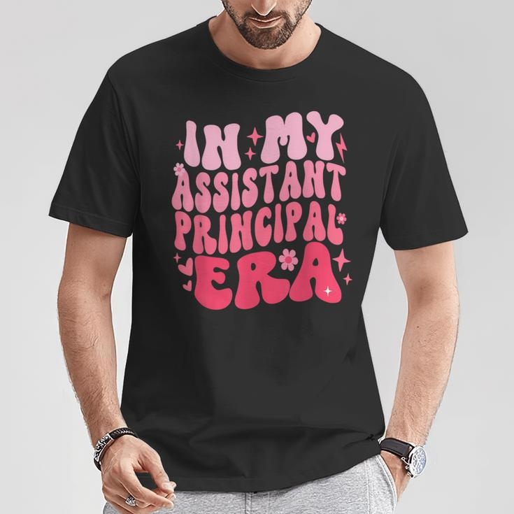 Groovy In My Assistant Principal Era Job Title School Worker T-Shirt Unique Gifts