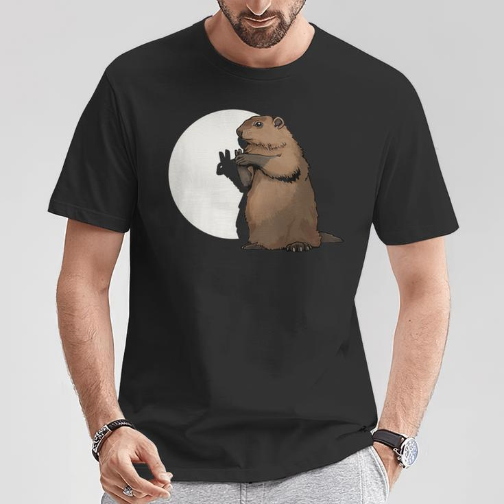 Groundhog Day Shadow Puppet T-Shirt Unique Gifts