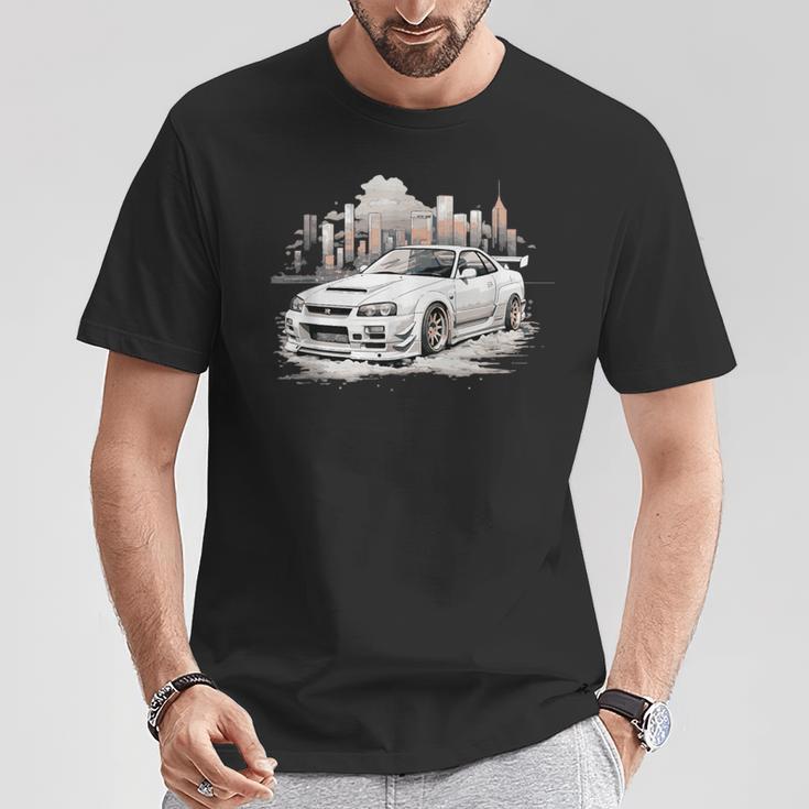 Gt R 34 Jdm Skyline T-Shirt Lustige Geschenke