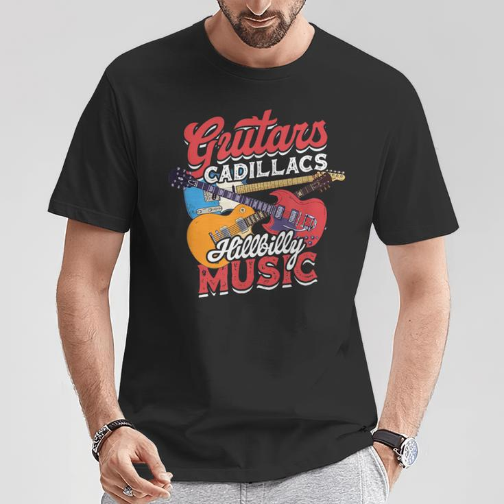 Guitars Cadillacs Hillbilly Music Guitarist Music Album T-Shirt Unique Gifts