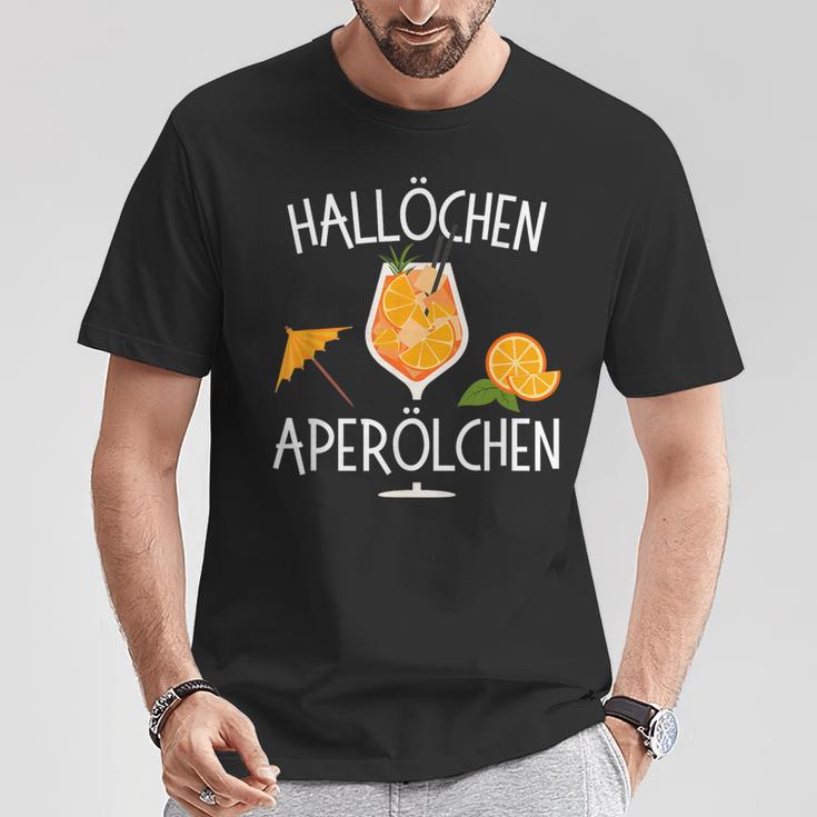 Hallöchen Aperölchen Spritz Party Carnival T-Shirt Lustige Geschenke