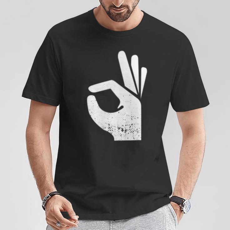 Handsign Reinguckt Reingeschaut Meme T-Shirt Lustige Geschenke