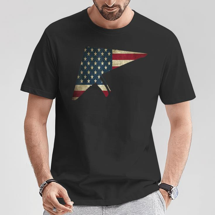 Hang Gliding American Flag 4Th July Gliding Air Sport T-Shirt Unique Gifts
