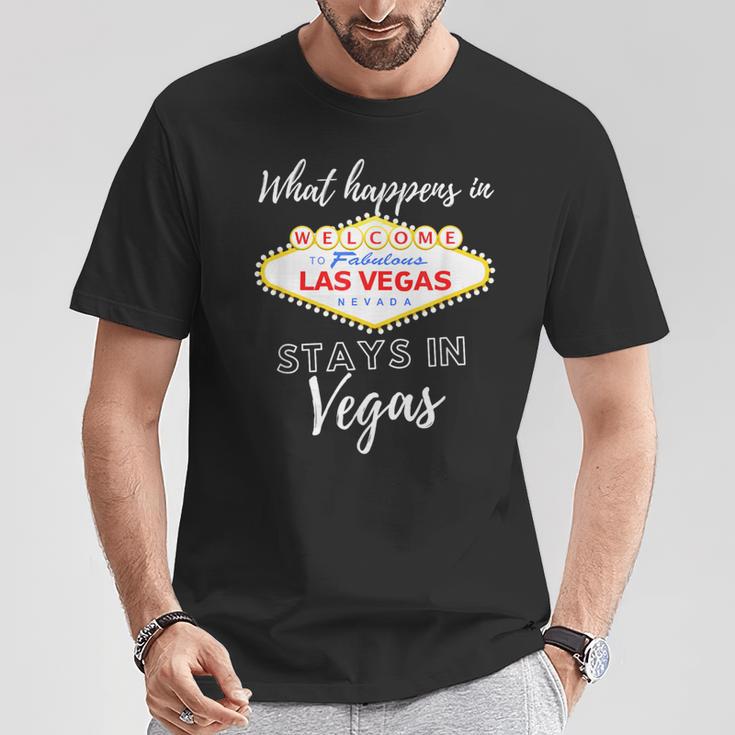 What Happens In Vegas Sin City Las Vegas T-Shirt Lustige Geschenke