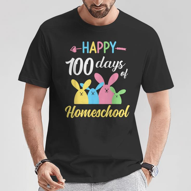 Happy 100 Days Of Homeschool Kid Süße Kinder 100 Tage T-Shirt Lustige Geschenke