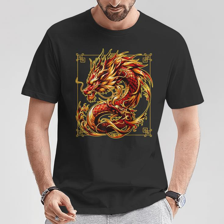 Happy Chinese New Year 2024 Lunar New Year Red Dragon T-Shirt Unique Gifts