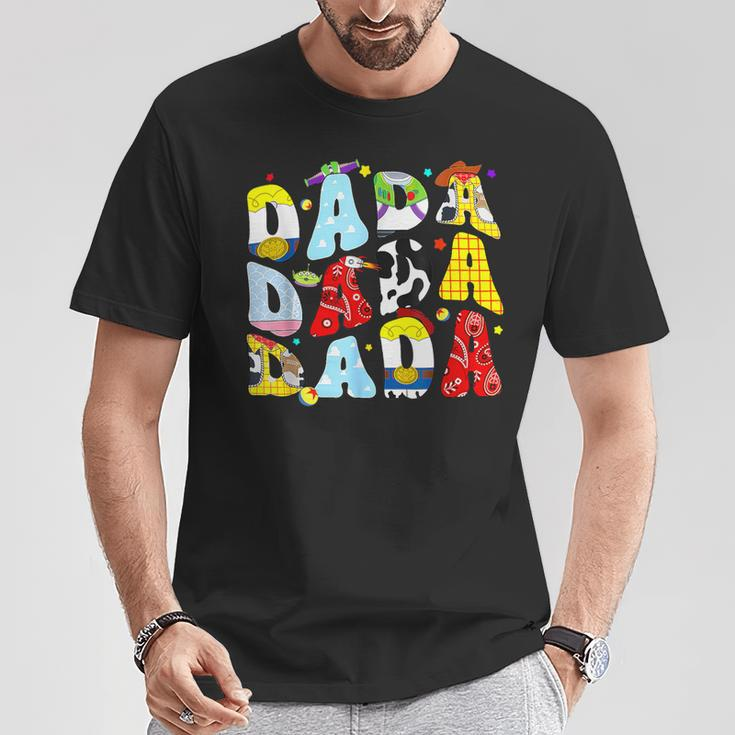 Happy Father Toy Story Dada Boy For Dad Granddad T-Shirt Unique Gifts