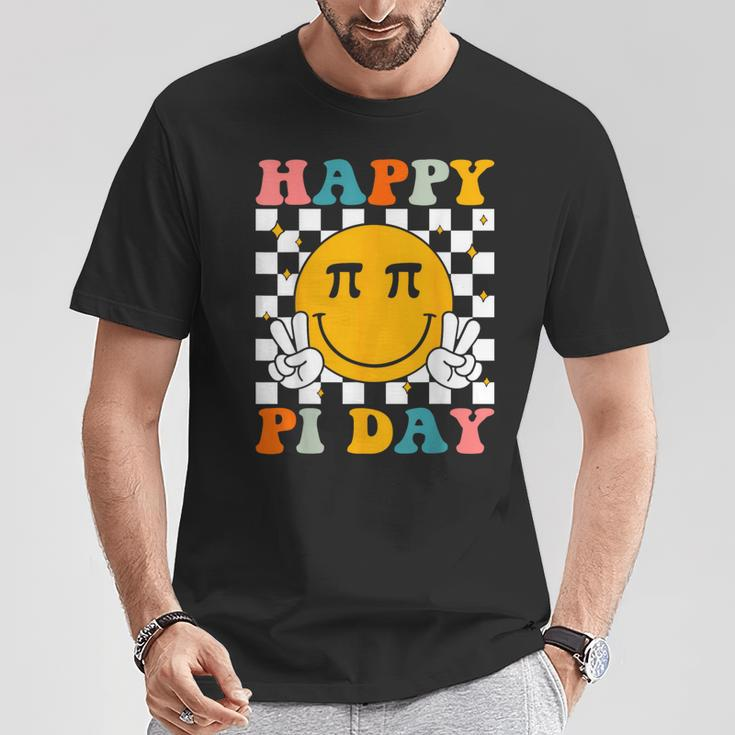 Happy Pi Day Retro Smile Face Math Symbol Pi 314 T-Shirt Unique Gifts