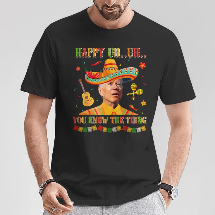 Happy Uh You Know The Thing Sombrero Joe Biden Cinco De Mayo T-Shirt Unique Gifts