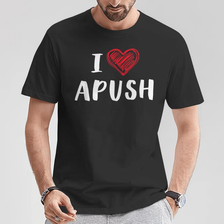 I Heart Apush Exam 2024 Lucky For Students Trendy T-Shirt Funny Gifts