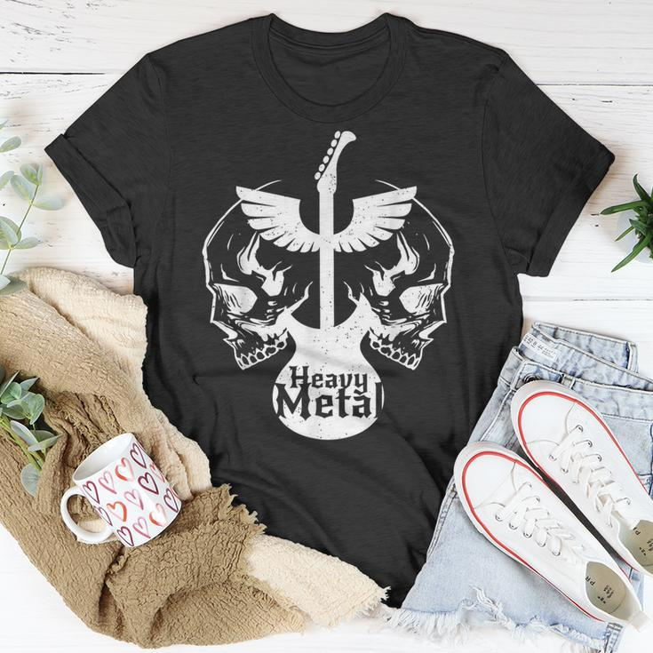 Heavy Metal Flying Guitars With Skulls Rock T-Shirt Unique Gifts