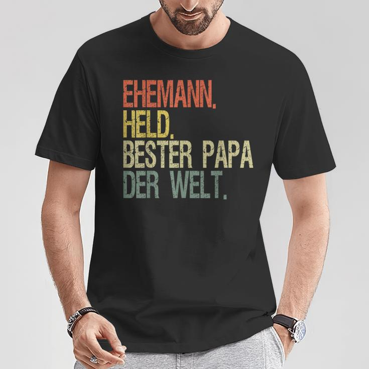 Held Beste Papa Der Welt Help S T-Shirt Lustige Geschenke