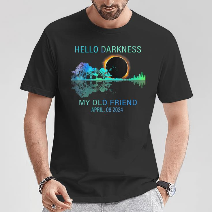 Hello Darkness Total Solar Eclipse 2024 Women T-Shirt Unique Gifts