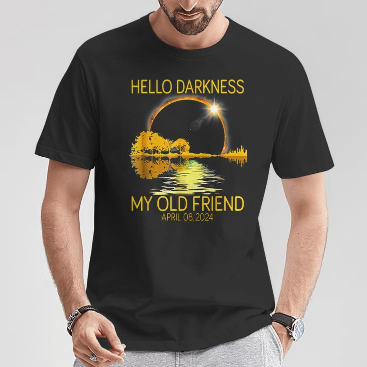 Hello Darkness My Old Friend 2024 Solar Eclipse 4824 T-Shirt Unique Gifts