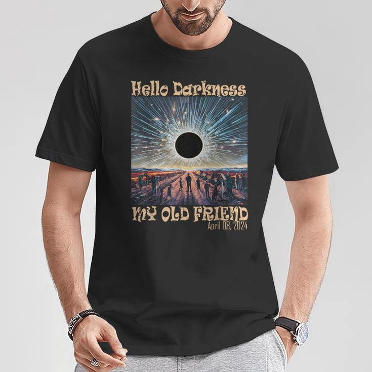 Hello Darkness My Old Friend Solar Eclipse T-Shirt Unique Gifts