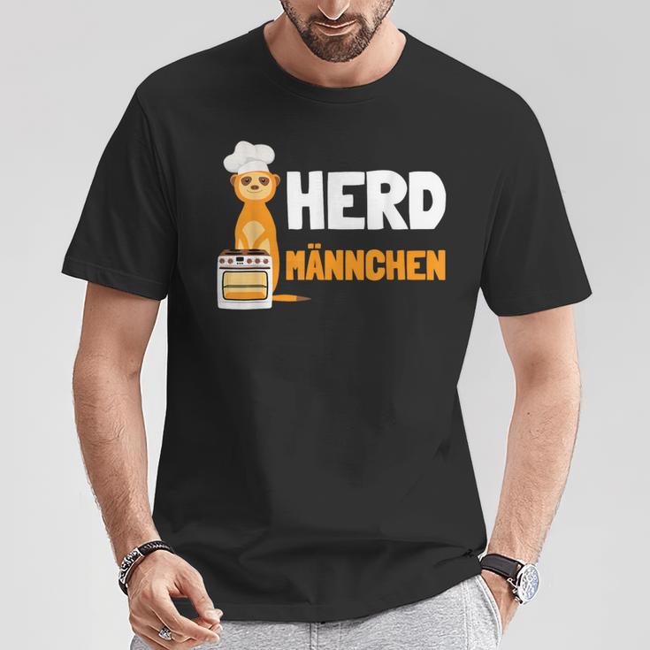 Herdmännchen I Chef Herd Meerkat With Chef's Hat T-Shirt Lustige Geschenke