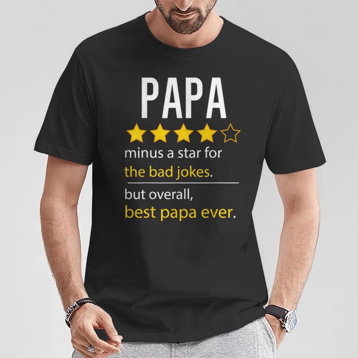 Herren Bester Papa Aller Zeiten Lustigerater Opaatertag Sohn Tochter T-Shirt Lustige Geschenke