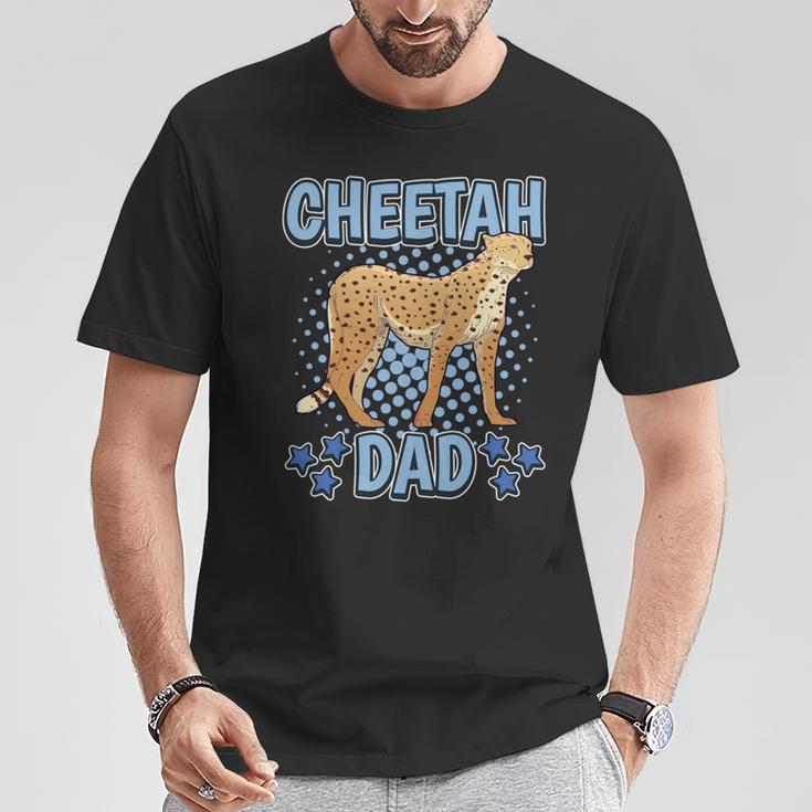 Herren Cheetah Dad Papaatertag Gepard T-Shirt Lustige Geschenke