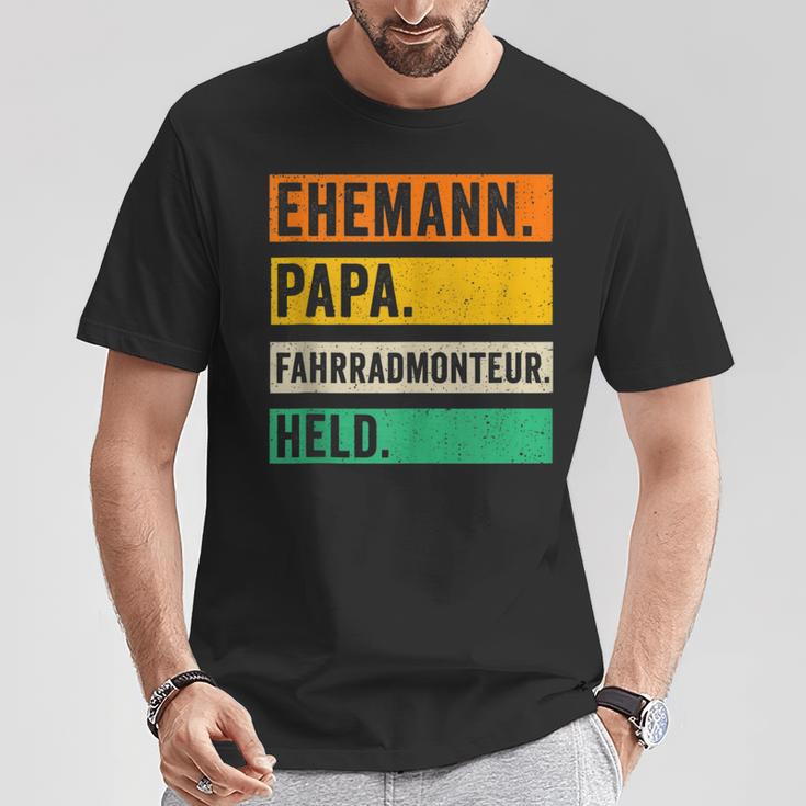 Herren Fahrradmonteur Papaateratertag Fahrradwerkstatt T-Shirt Lustige Geschenke