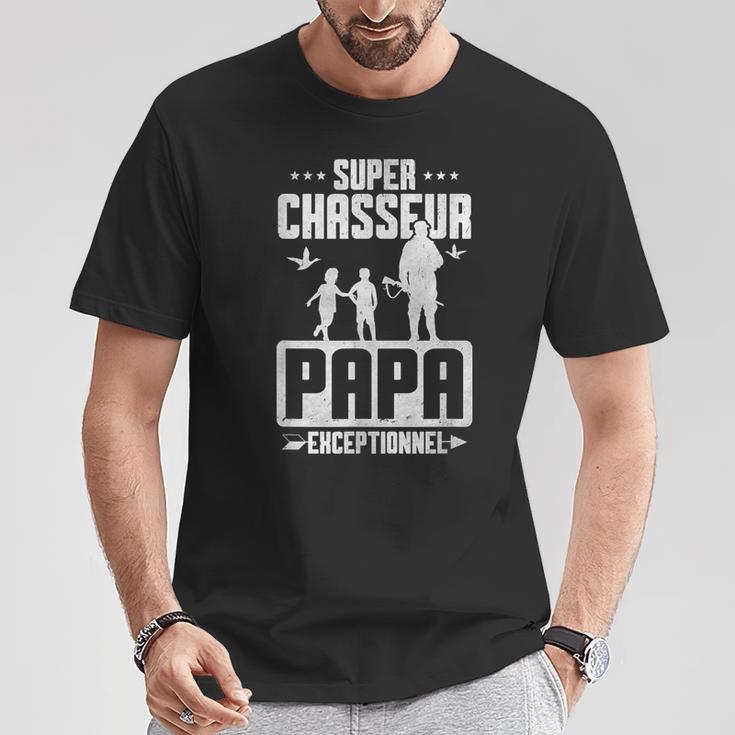 Herren Humor Geschenk Super Jäger Papa Außergewöhnlich Jagdater T-Shirt Lustige Geschenke