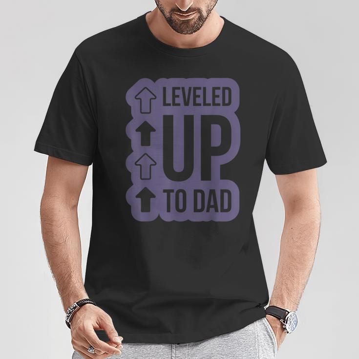 Herren Leveld Uo To Dad Bester Papaater Geschenkeatertag T-Shirt Lustige Geschenke