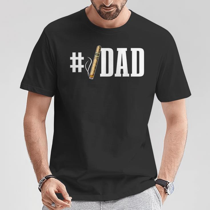 Herren Lustiger Zigarrenliebhaber Papa Grafik Für Männer Und Jungen Zigarren Smoker T-Shirt Lustige Geschenke