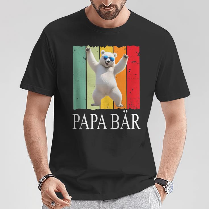 Herren Papa Bäratertag Retroater & Opa Geschenk Geburtstags T-Shirt Lustige Geschenke