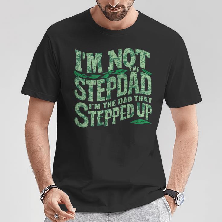 Herren Stepdad Stiefvater Papa Inspirierendes Zitatater Tochter T-Shirt Lustige Geschenke