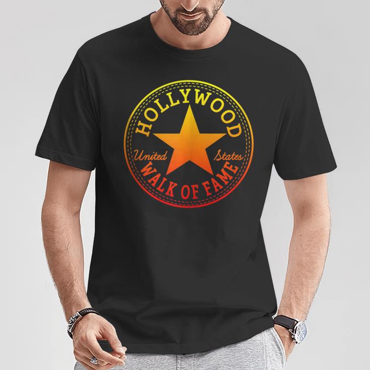 Hollywood Walk Of Fame Los Angeles Usa Holiday Travel T-Shirt Unique Gifts