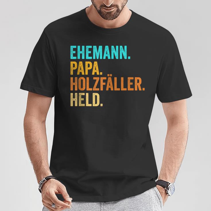 Holzfäller Papaater Holt Förster Wald Waldarbeiter Lustig T-Shirt Lustige Geschenke