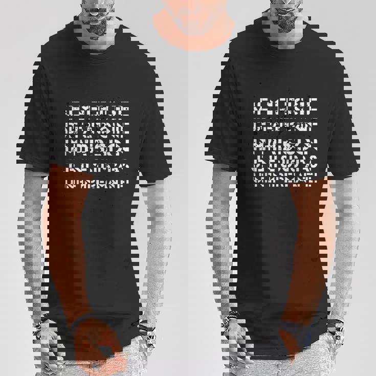 Homme Humour Je Me Fiche De Faire Bonne Impression T-Shirt Cadeaux drôles