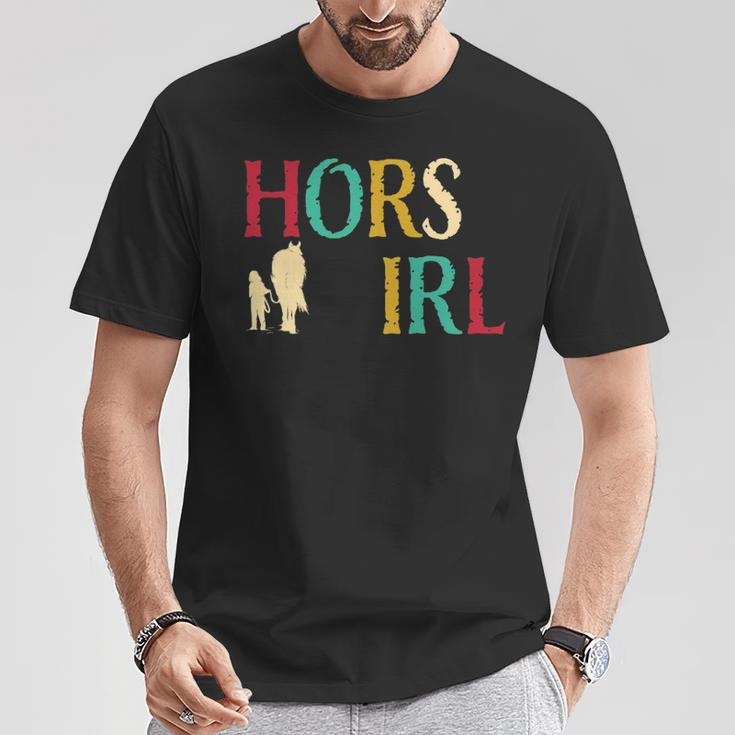 Horse Girl Cute Colorful Retro Horseback Riding T-Shirt Unique Gifts
