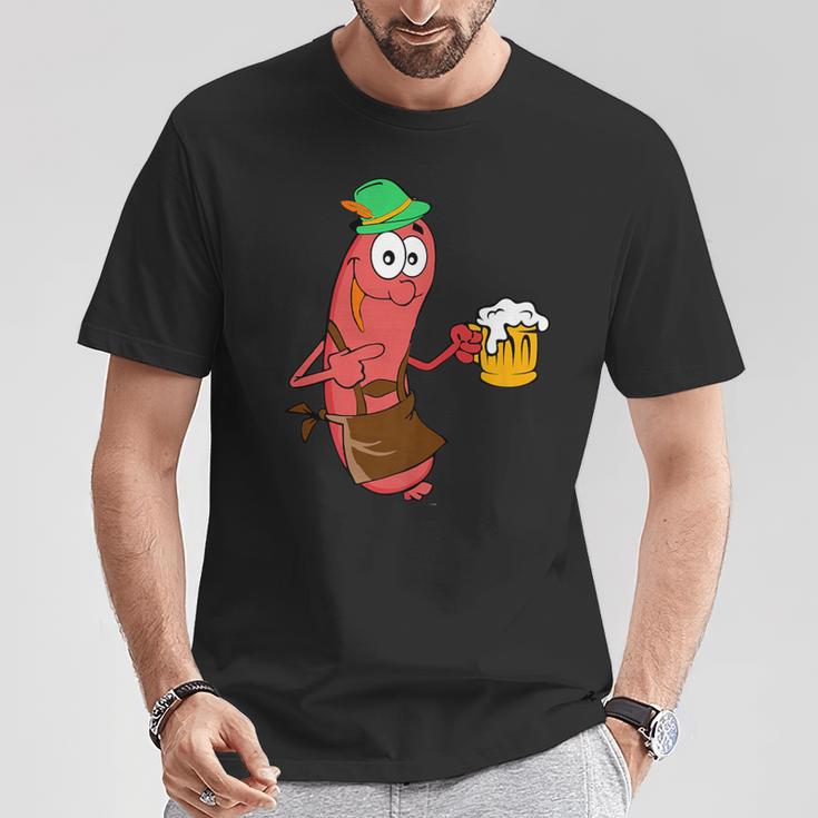 Hot Dog Beer Bratwurst Oktoberfest Drinking T-Shirt Unique Gifts