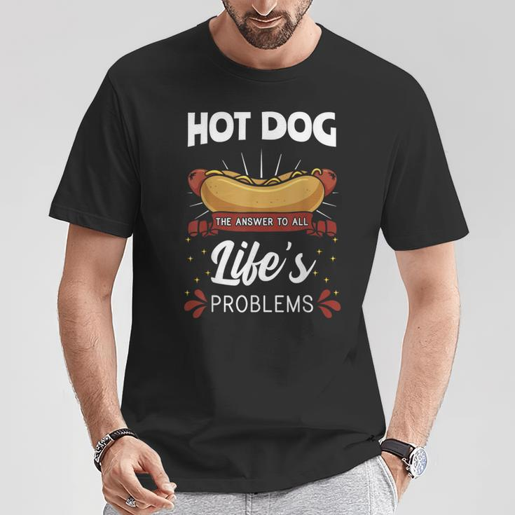 Hot Dog Hotdogs Wiener Frankfurter Frank Vienna Sausage Bun T-Shirt Unique Gifts