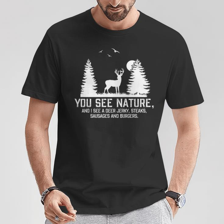 Hunting See Nature Hunting T-Shirt Unique Gifts