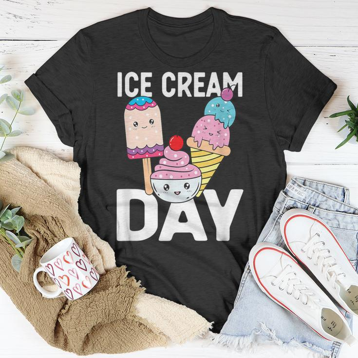 Ice Cream Ice Cream Day Summer Dessert Ice Cream Lover T-Shirt Unique Gifts