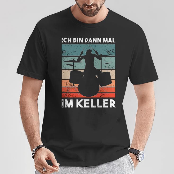 Ich Bin Dann Mal Im Keller Drummer Long-Sleeved T-Shirt Lustige Geschenke