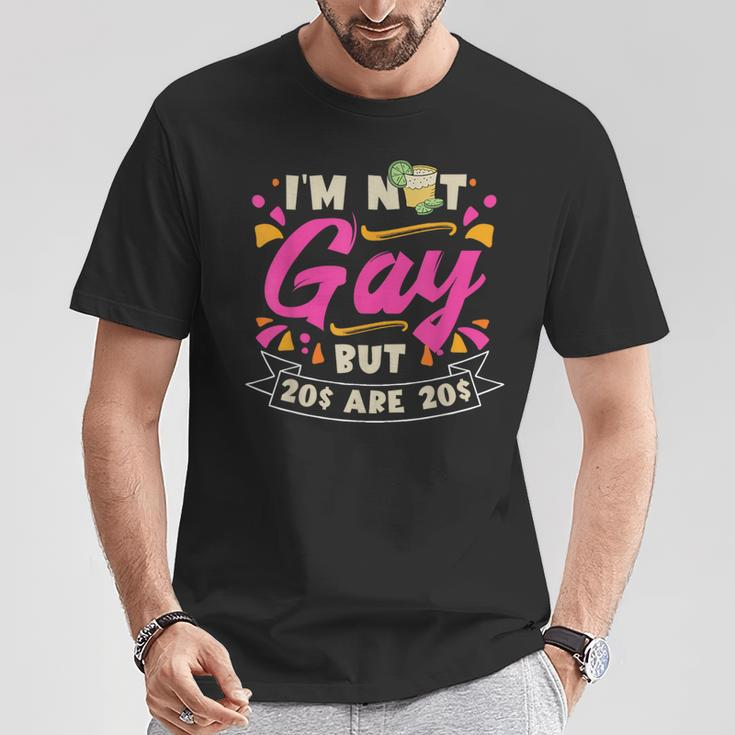 Ich Bin Nicht Schwul Aber 20$ Sind 20$ Bachelor Party T-Shirt Lustige Geschenke