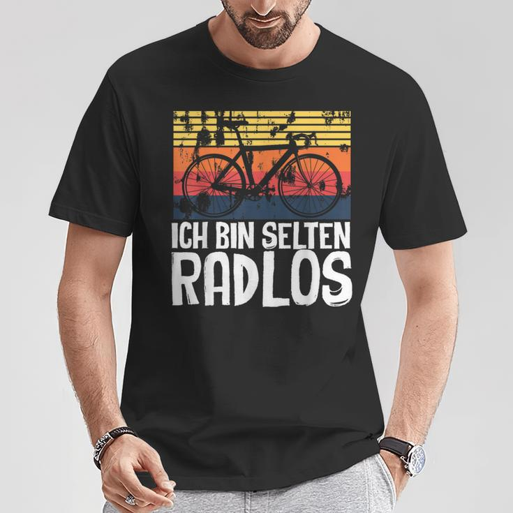 Ich Bin Selten Radlos Radloß Retro Bicycle Cycling T-Shirt Lustige Geschenke