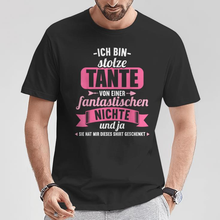 Ich Bin Stolze Tanteon Einer Fantastischen Niece Tanten German T-Shirt Lustige Geschenke