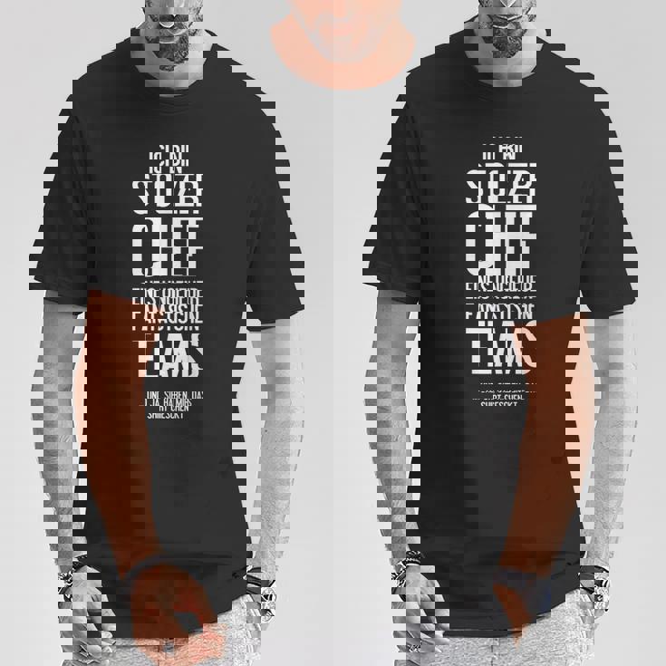 Ich Bin Stolzer Chef Eines Ungeheuer Fantastische Team T-Shirt Lustige Geschenke