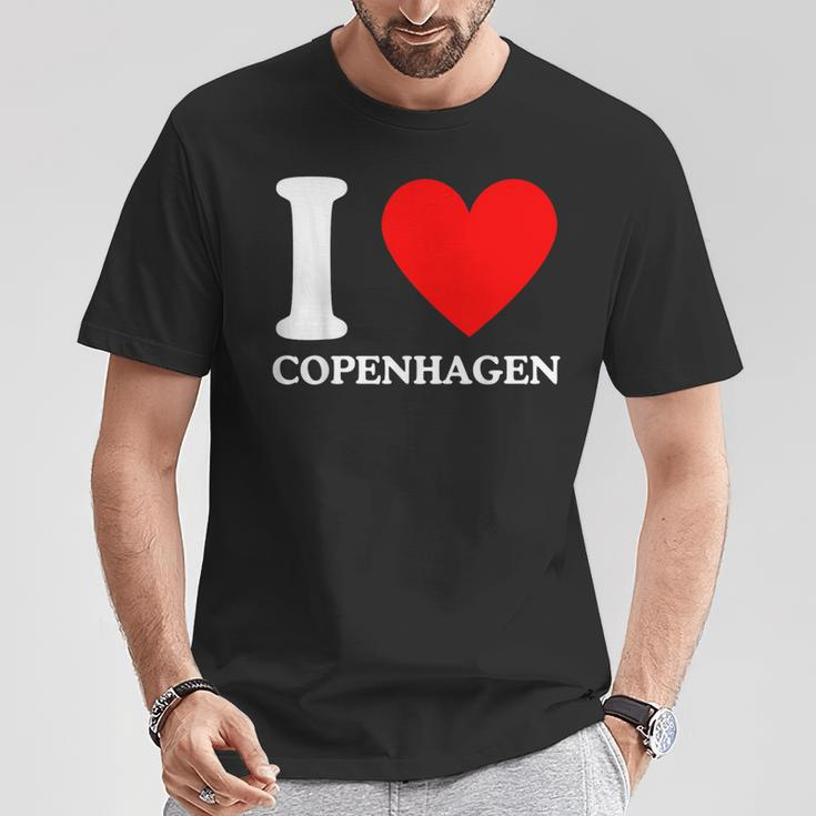 Ich Liebe Copenhagen I Heart Copenhagen T-Shirt Lustige Geschenke
