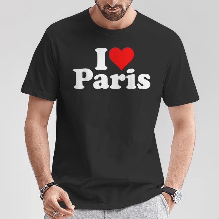 Ich Liebe Herz Paris France T-Shirt Lustige Geschenke
