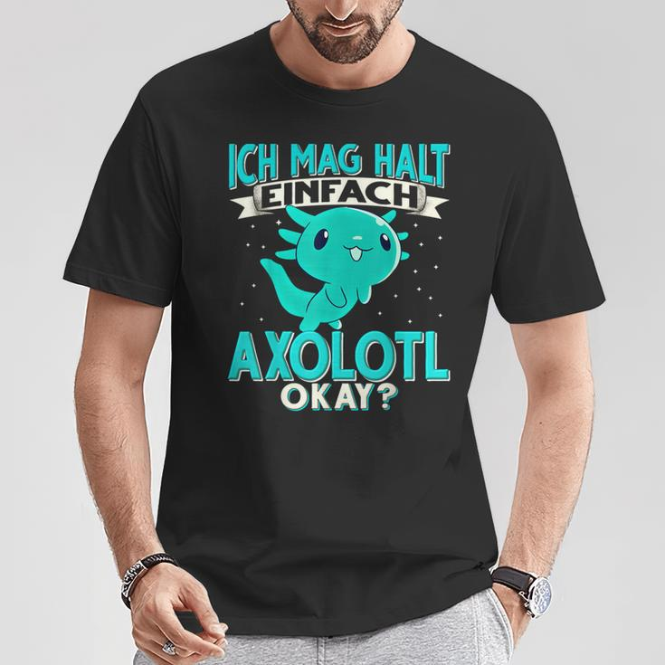 Ich Mag Halt Einfach Axolotl T-Shirt Lustige Geschenke