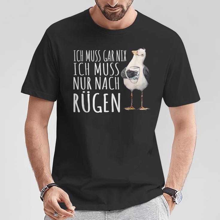 Ich Muss Nur Nach Rügen Baltic Sea Ich Muss Nur Nach Rügen T-Shirt Lustige Geschenke