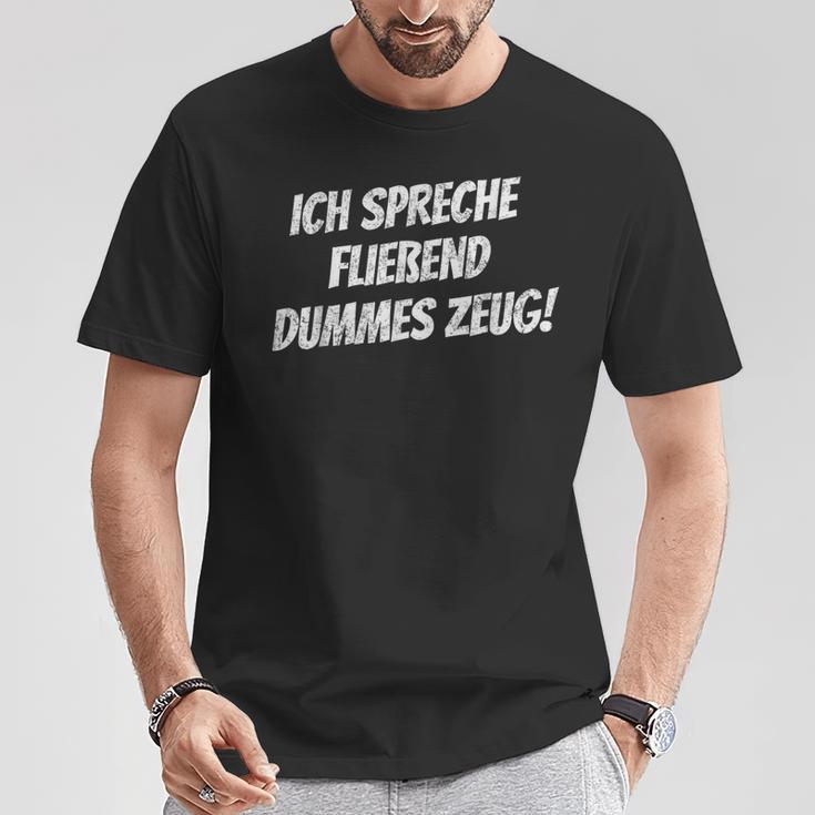 Ich Spee Fluend Dummes Zeug T-Shirt Lustige Geschenke