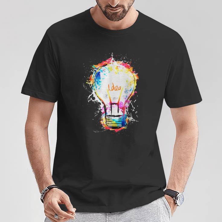 Idea Explosion Creative Genius Light Bulb Women T-Shirt Unique Gifts