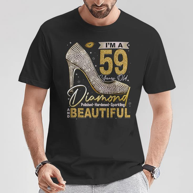 I'm A 59 Years Old Diamond 59 And Fabulous 59Th Birthday T-Shirt Personalized Gifts