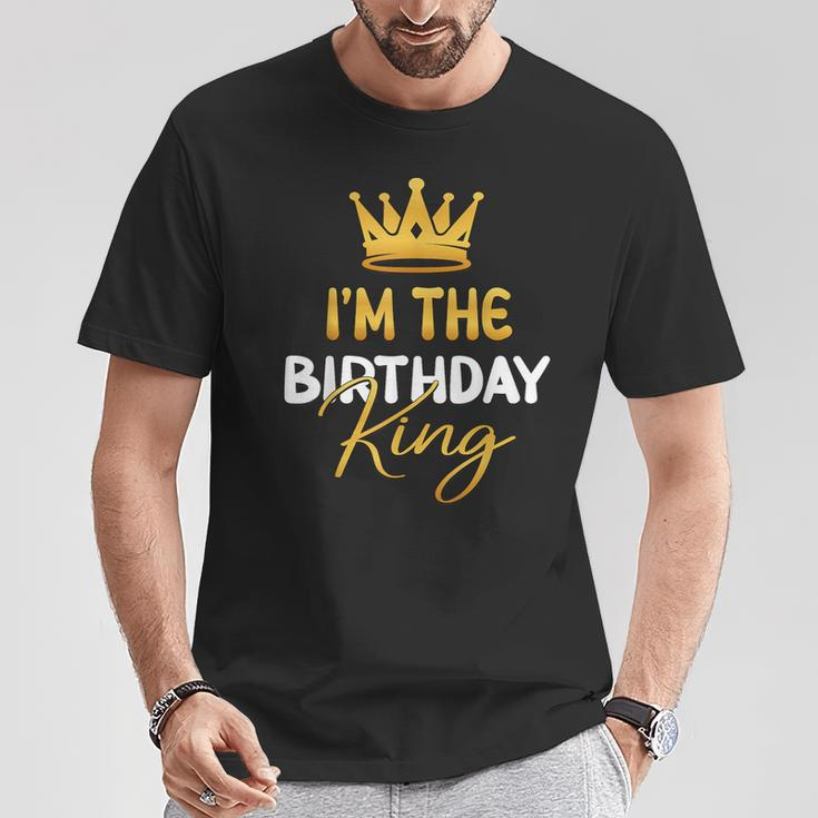 I'm The Birthday King Bday Party Idea For Him T-Shirt Unique Gifts