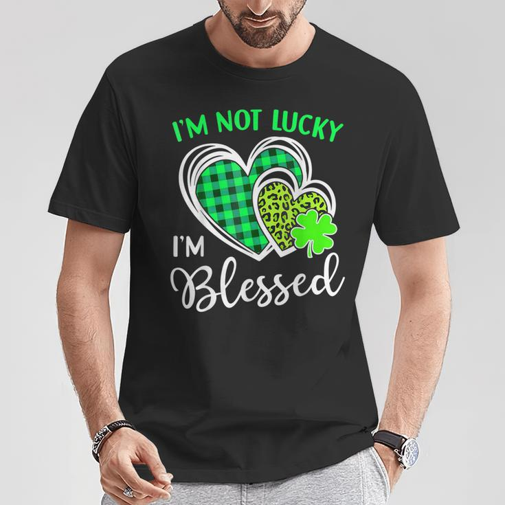 I'm Not Lucky I'm Blessed St Patrick's Day Christian T-Shirt Personalized Gifts
